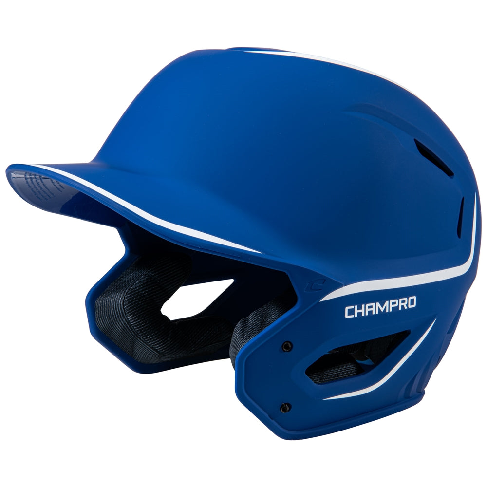Champro HXE Two-Tone Matte Baseball Helmet - Royal