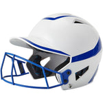 Champro HX Rise Pro Batting Helmet w/Facemask - White Royal