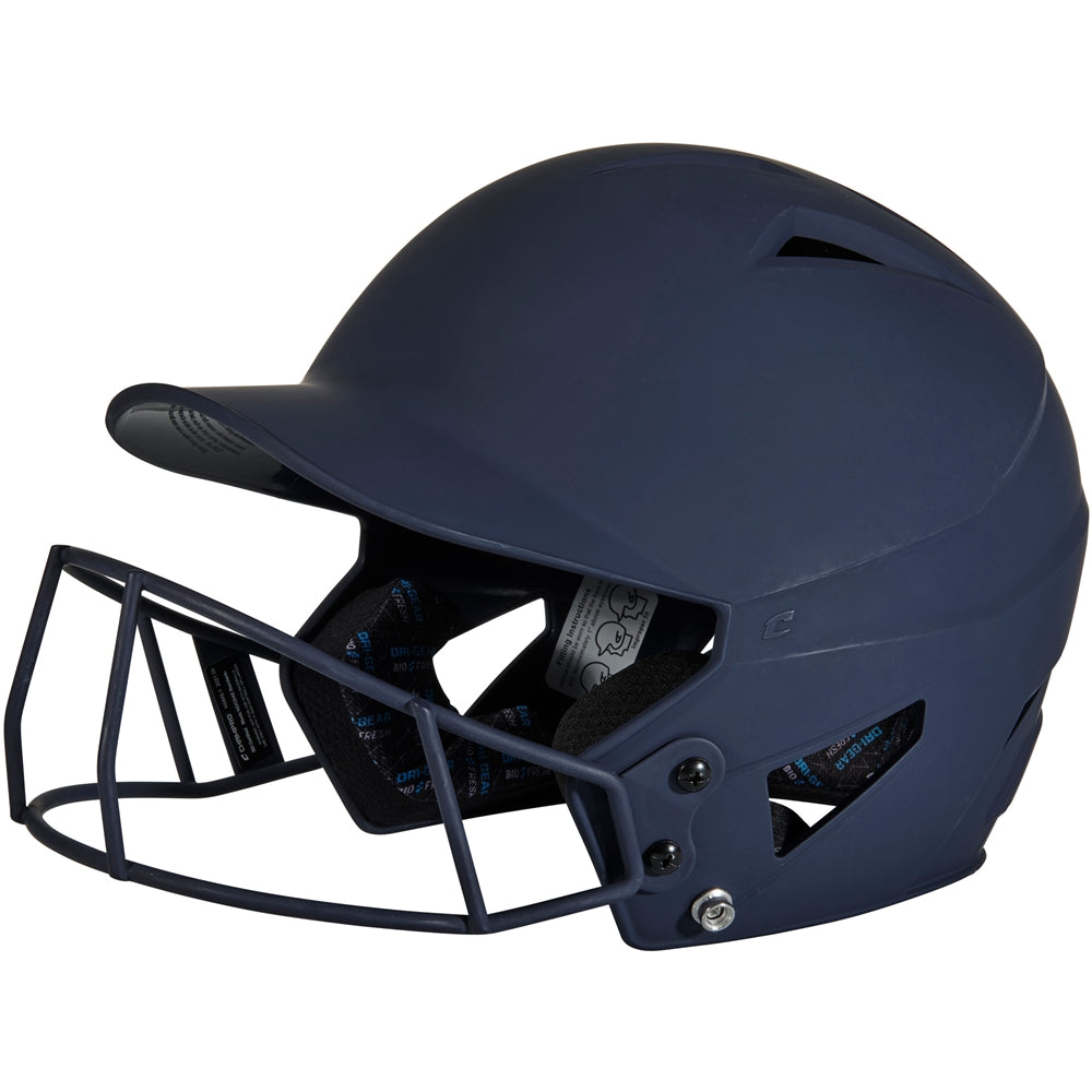 Champro HX Rise Batting Helmet w/Facemask - Navy