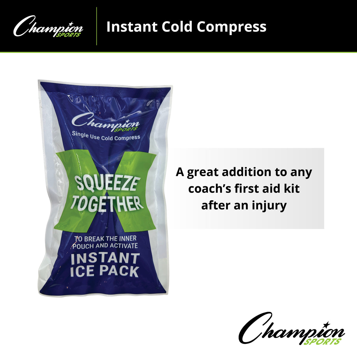 Champion Sports Instant Cold Compress - Case of 16