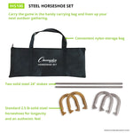 Champion Sports Deluxe Steel Horseshoe Set