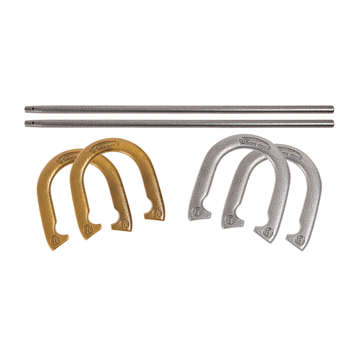 Champion Sports Deluxe Steel Horseshoe Set
