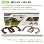 Champion Sports Steel Horseshoe Set