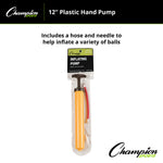 Champion Sports 12" Plastic Hand Pump