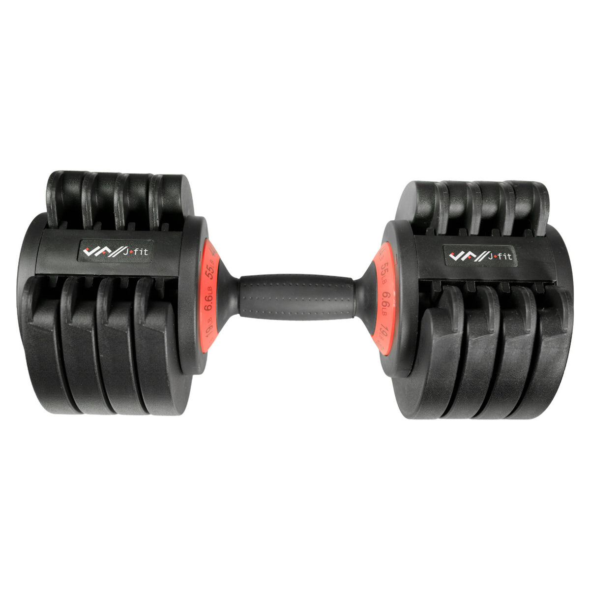 Champion Sports JFIT Adjustable Dumbbell Set - 6.6-55 lb