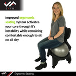 Champion Sports JFIT Elliptic Stability Ball Chair
