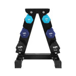 Champion Sports JFIT Dumbbell Set with Storage Rack - 46 lb Set
