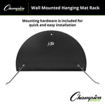 Champion Sports JFIT Wall-Mounted Hanging Gym Mat Rack