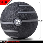 Champion Sports JFIT Medicine Ball with Dual Texture - 16 lb