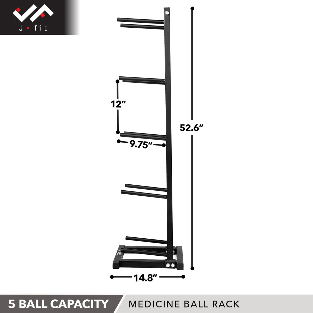 Champion Sports JFIT 5-Tier Medicine Ball Rack