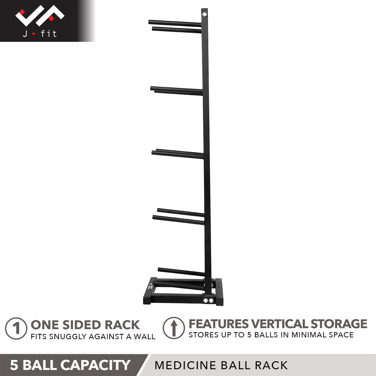 Champion Sports JFIT 5-Tier Medicine Ball Rack