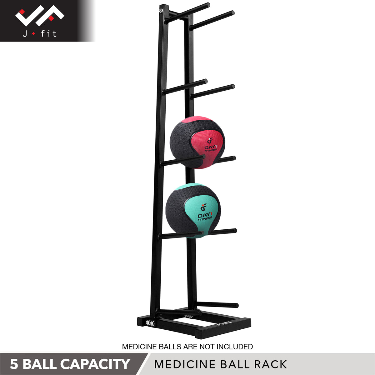 Champion Sports JFIT 5-Tier Medicine Ball Rack