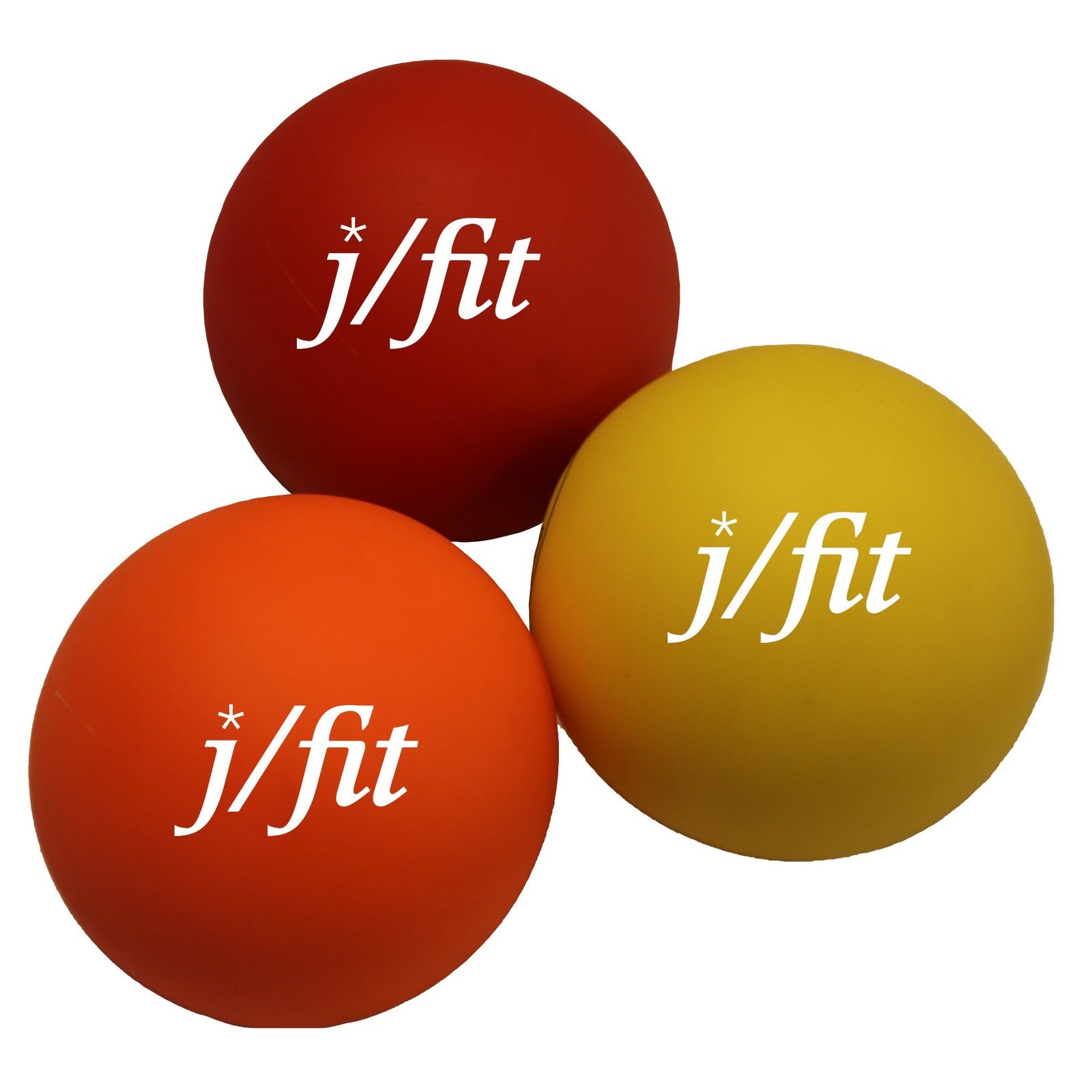 Champion Sports JFIT Muscle Knot Relief Balls - Set of 3 - Smooth
