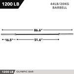 Champion Sports JFIT Olympic Barbell - 1200 lb Capacity