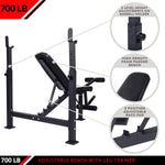 Champion Sports JFIT Olympic Weight Bench with Leg Developer