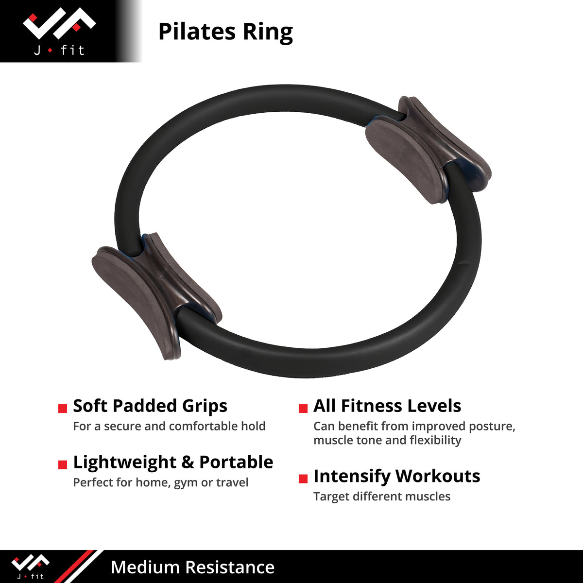 Champion Sports JFIT Medium Resistance Pilates Ring