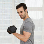 Champion Sports JFIT Rubber Hex Dumbbell