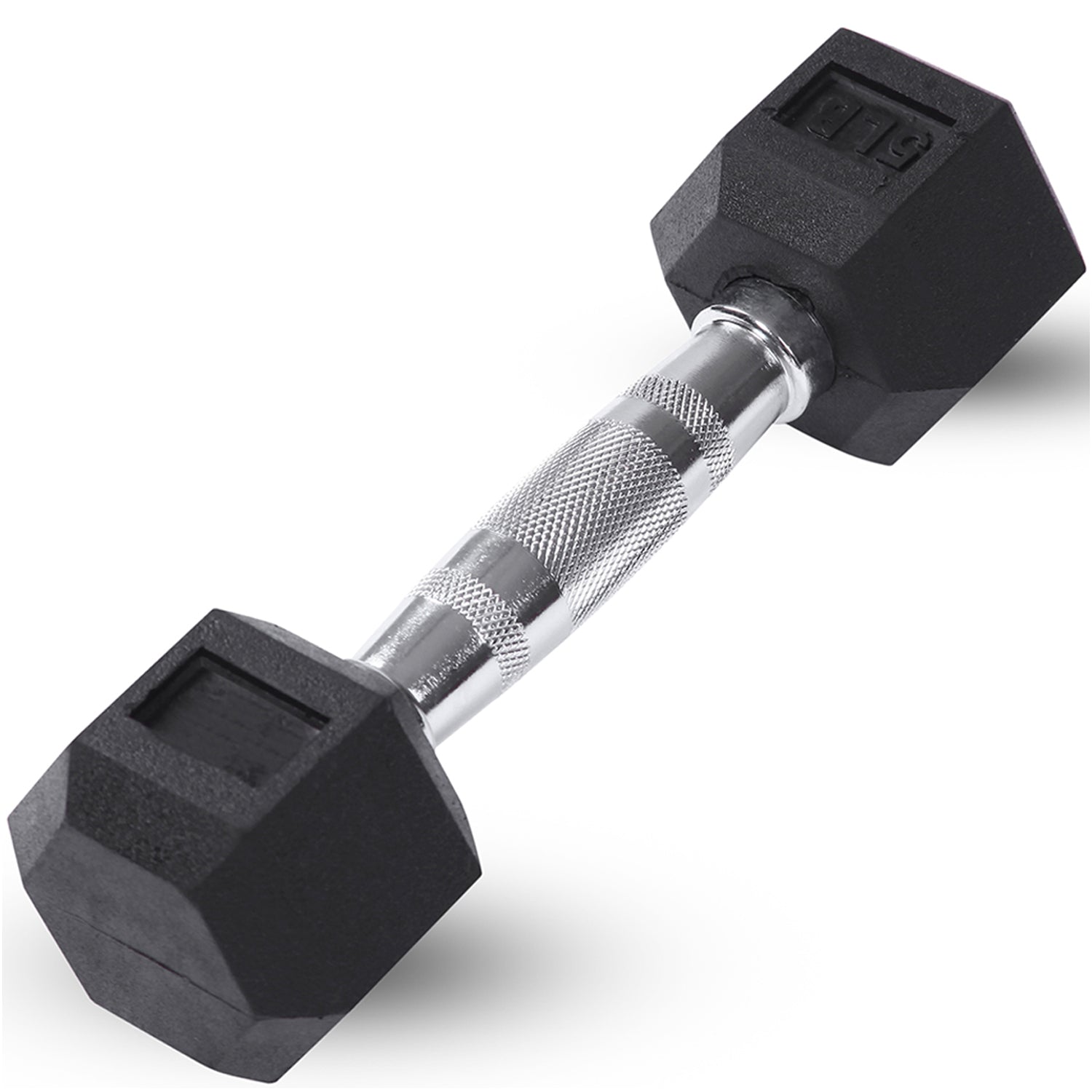 Champion Sports JFIT Rubber Hex Dumbbell - 5 lb
