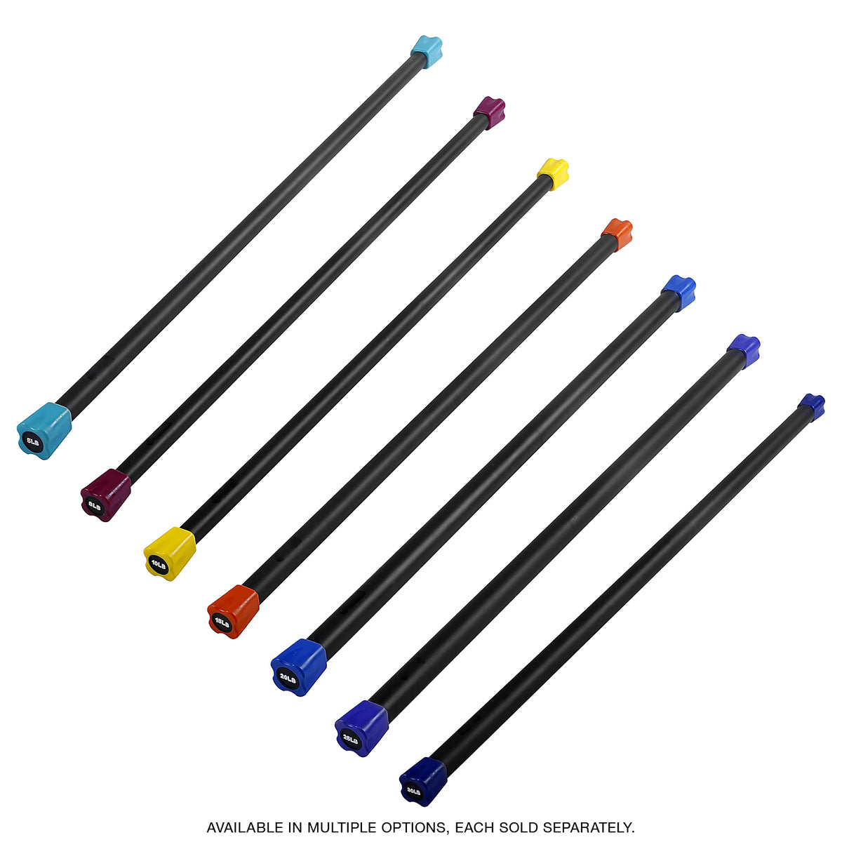 Champion Sports JFIT Workout Bar with Rubber Padding