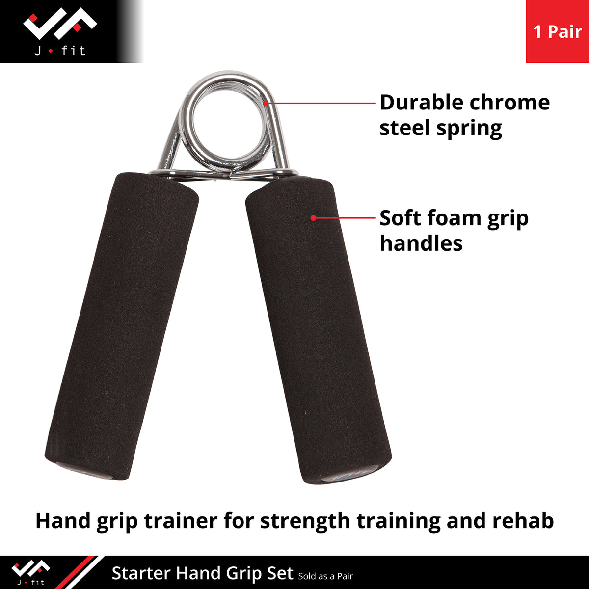 Champion Sports JFIT Starter Hand Grips - Pair