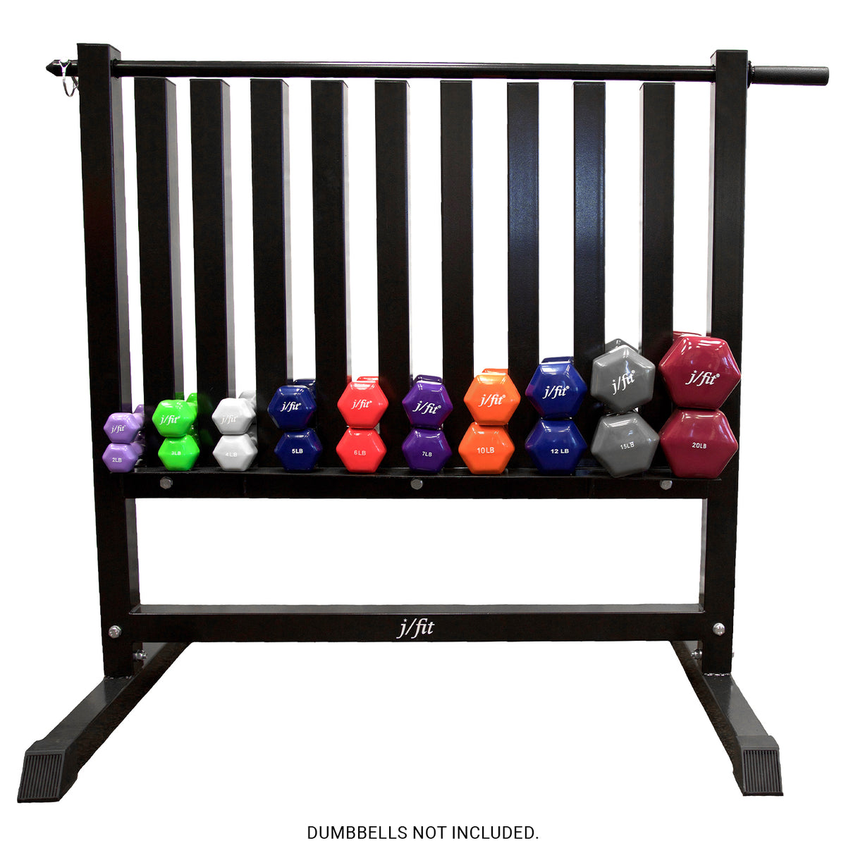 Champion Sports JFIT Vinyl Dumbbell Rack