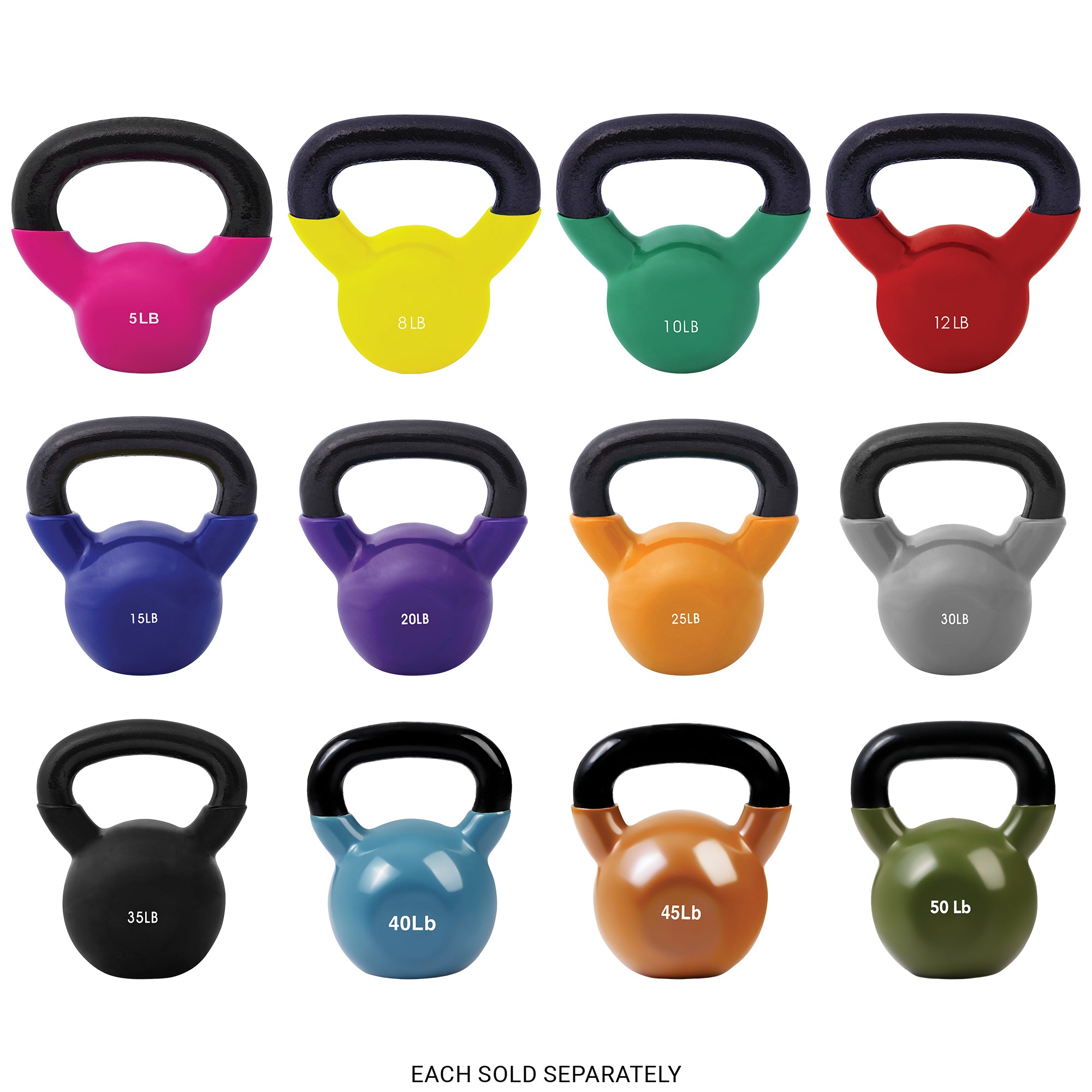 Champion Sports JFIT Vinyl Kettlebell