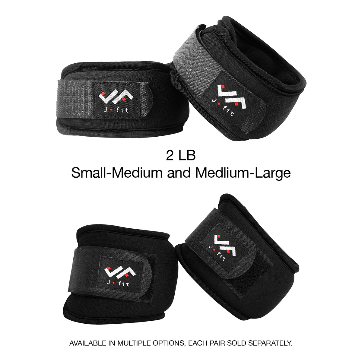 Champion Sports JFIT Adjustable Wrist Weights - Pair