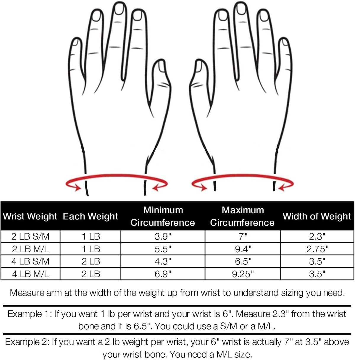 Champion Sports JFIT Adjustable Wrist Weights - Pair