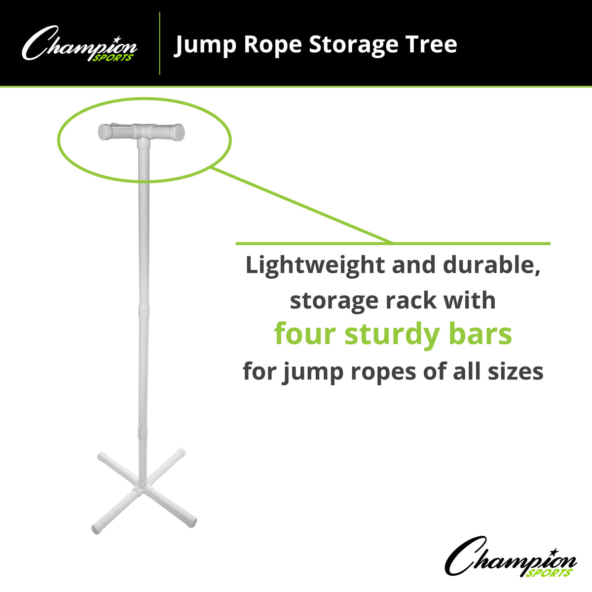 Champion Sports Jump Rope Storage Tree