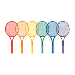 Champion Sports Plastic Tennis Racket Set - Set of 6