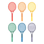 Champion Sports Plastic Tennis Racket Set - Set of 6