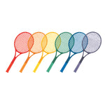 Champion Sports Plastic Tennis Racket Set - Set of 6