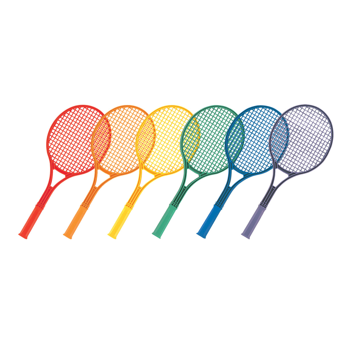 Champion Sports Plastic Tennis Racket Set - Set of 6