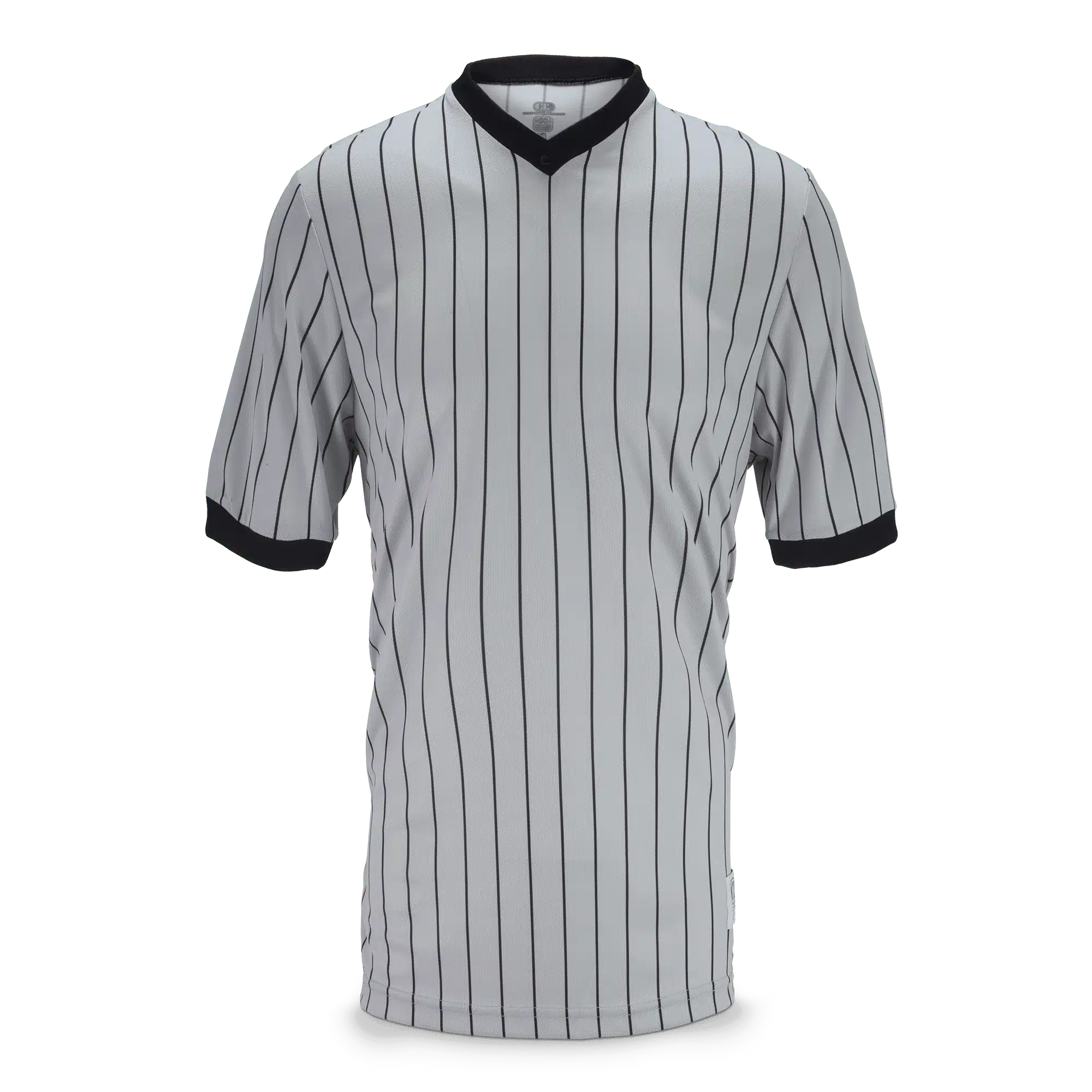 Cliff Keen MXS Ultra-Mesh Pinstripe V-Neck Wrestling Referee Shirt Extra Length