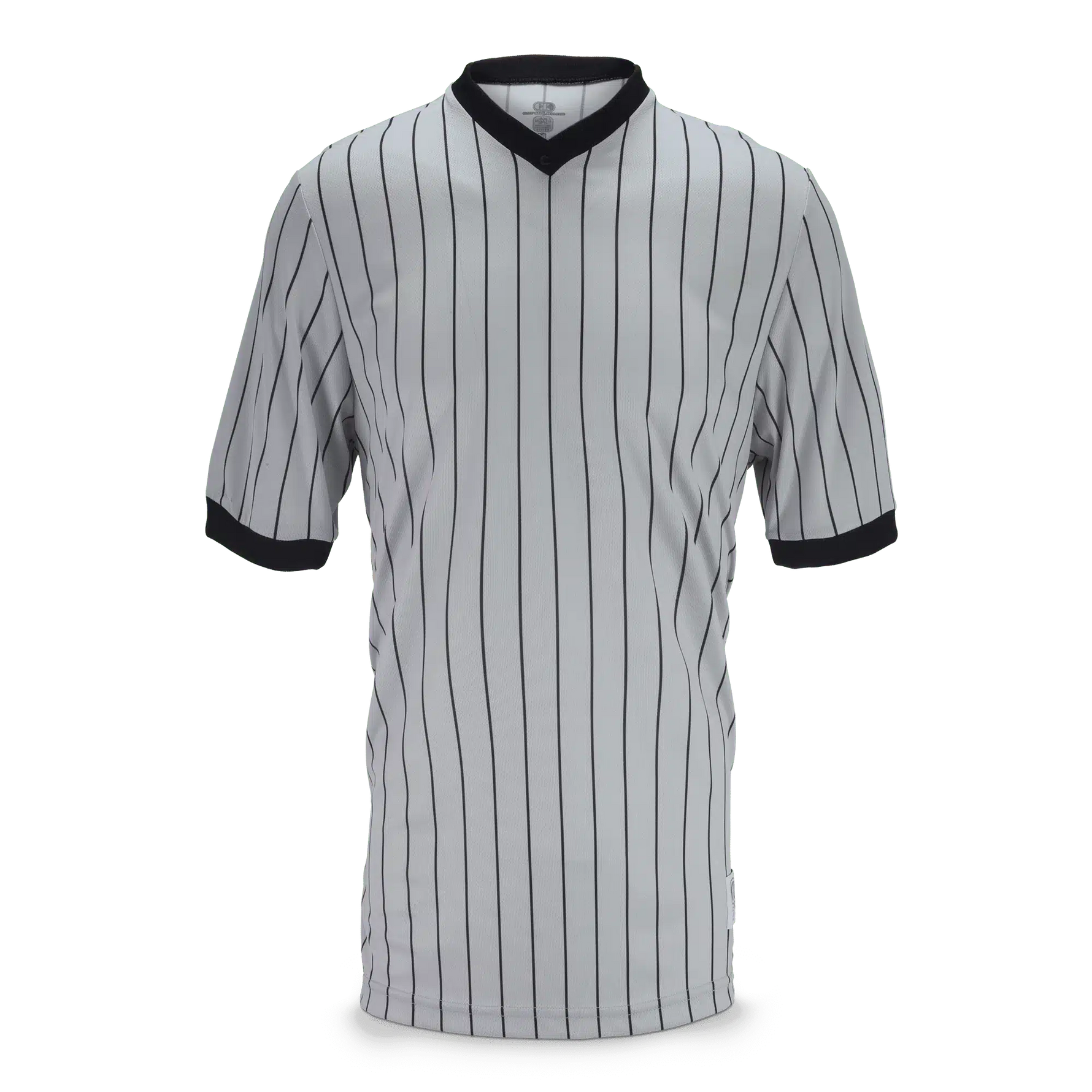 Cliff Keen MXS Ultra-Mesh Pinstripe V-Neck Wrestling Referee Shirt Extra Length