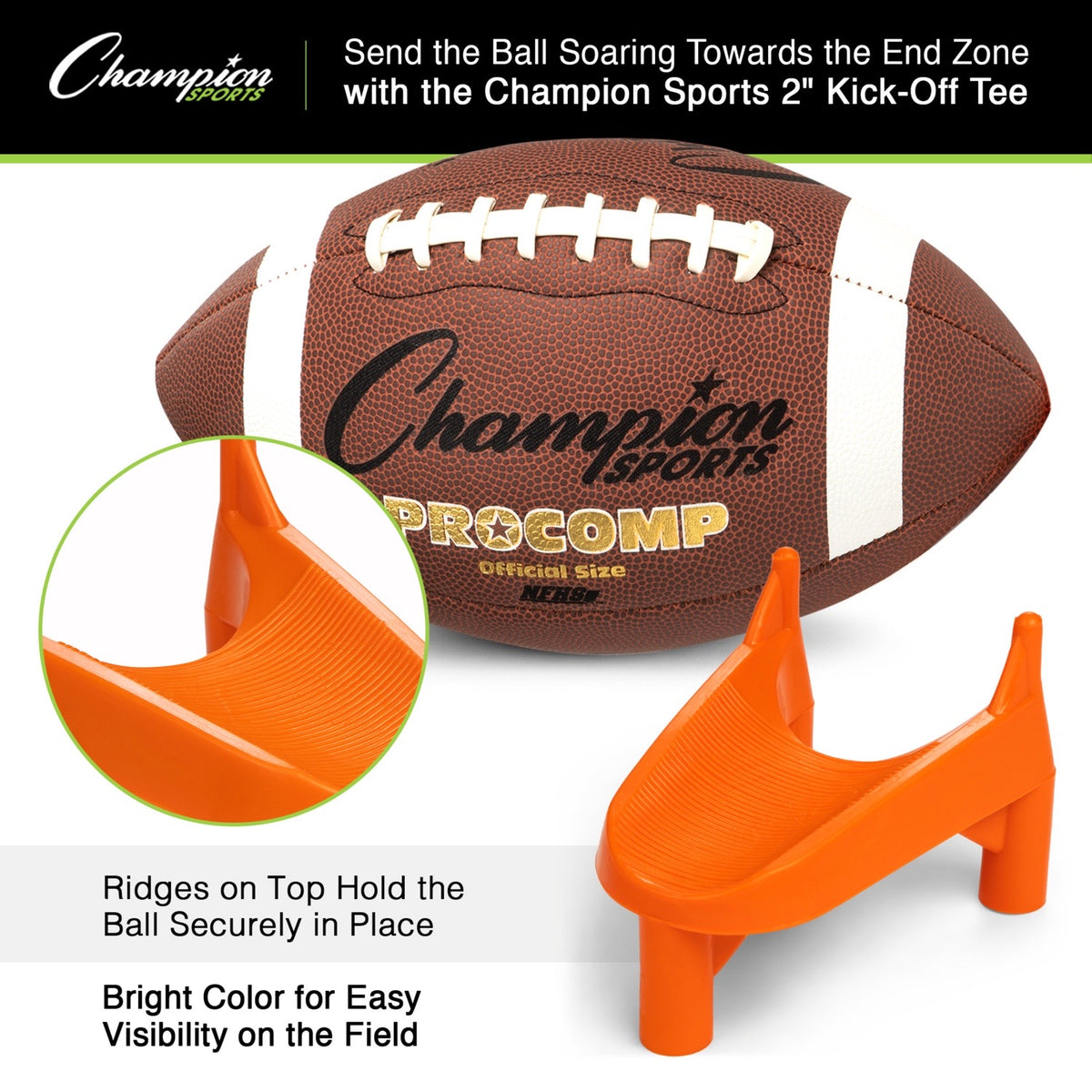 Champion Sports Rubber Kicking Tee