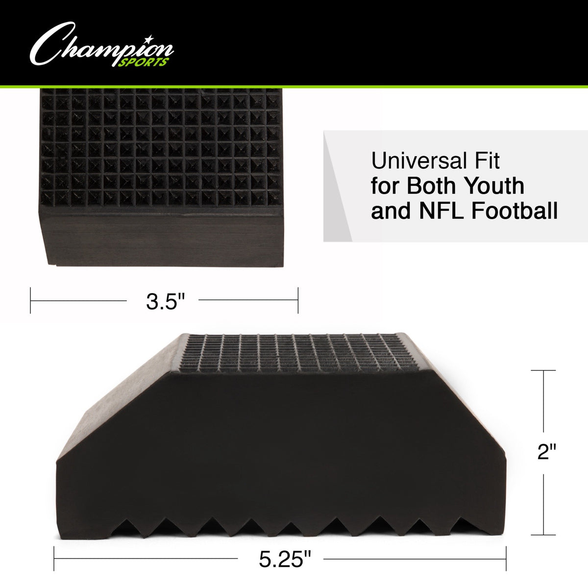 Champion Sports 2" Extra-Point Rubber Tee