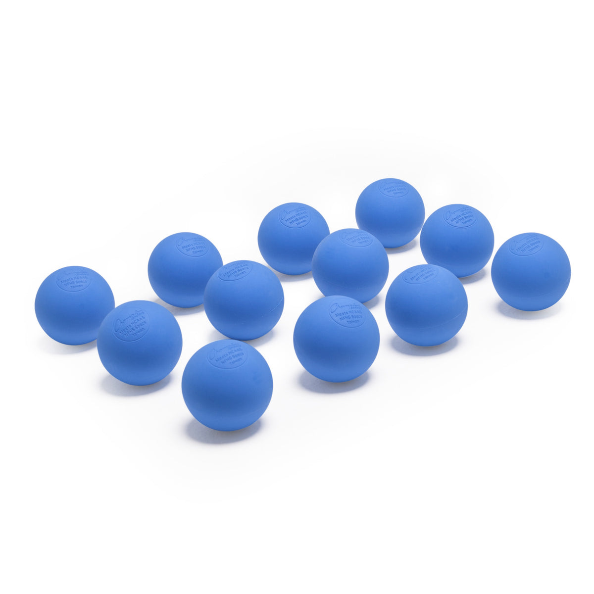 Champion Sports NCAA/NFHS Lacrosse Balls - Dozen - Blue