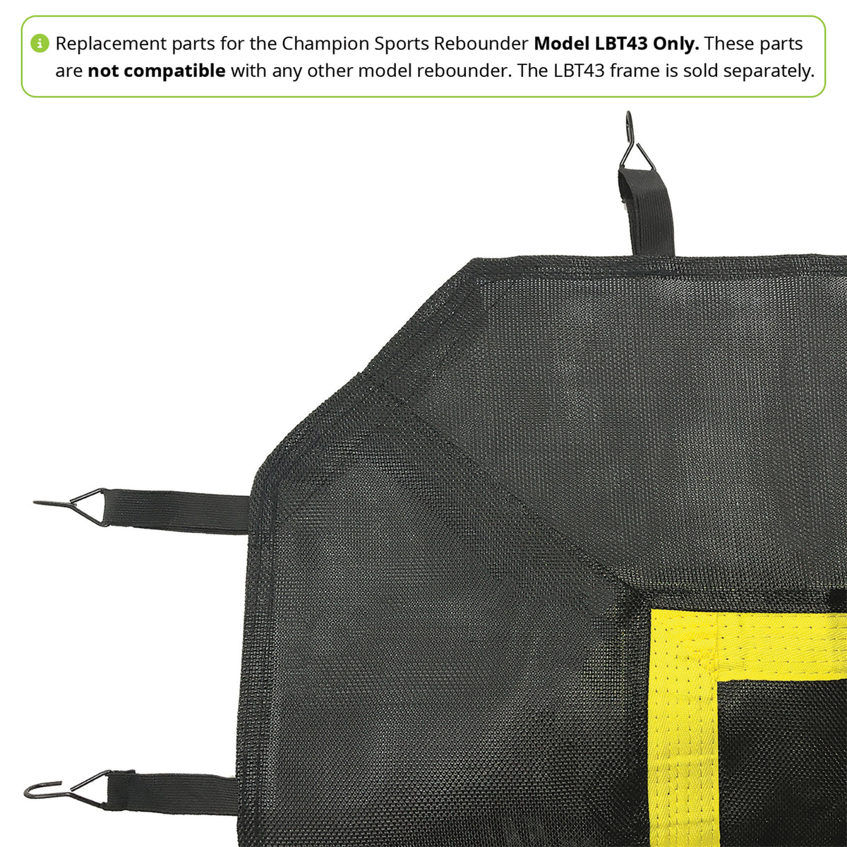 Champion Sports LBT43 Lacrosse Rebounder Replacement Target and Springs
