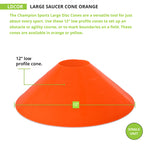 Champion Sports Large Saucer Cone - 12"