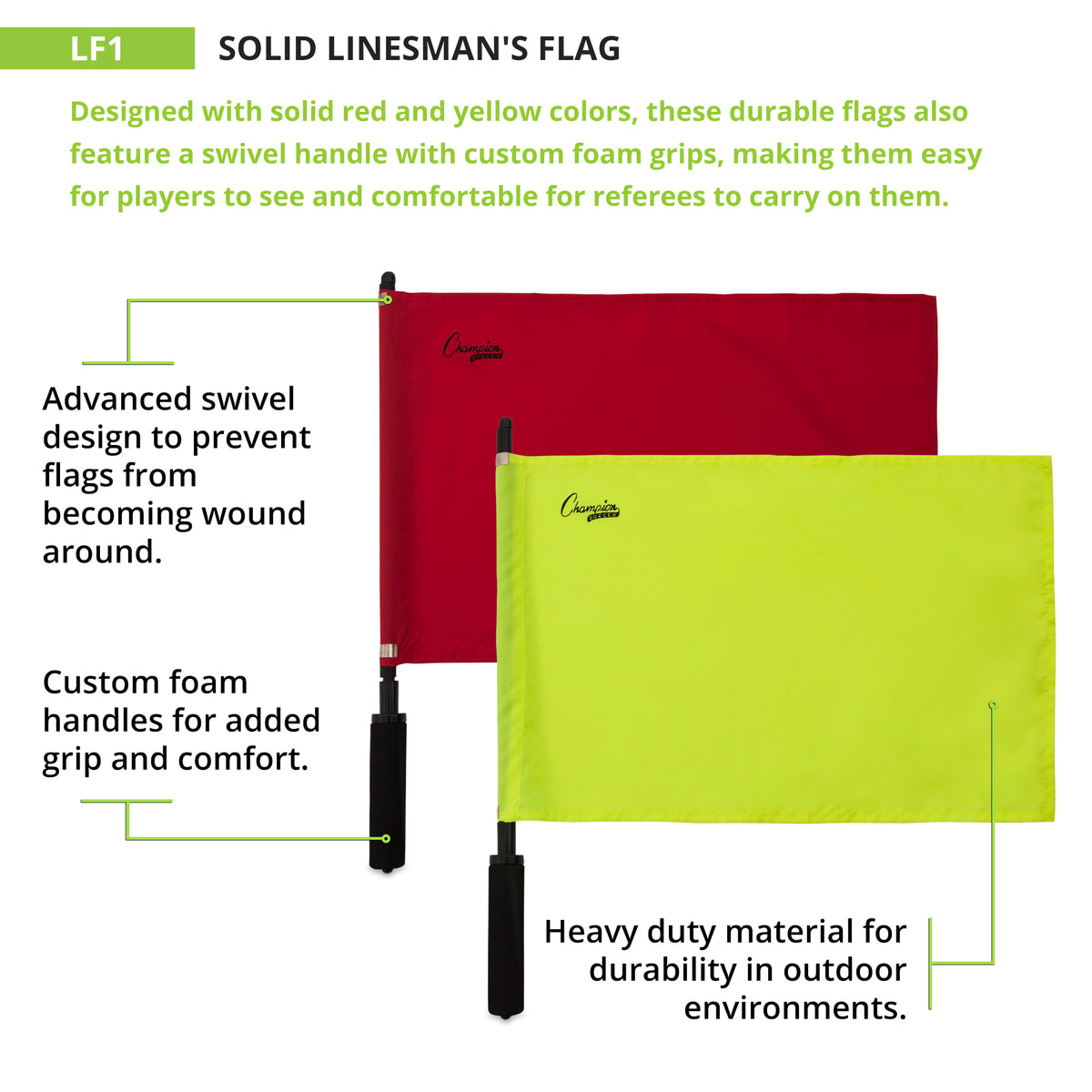 Champion Sports Linesman's Flag Set