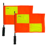 Champion Sports Linesman's Flag Set - Pro Swivel Checkered