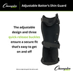 Champion Sports Adjustable Batter's Shin Guard