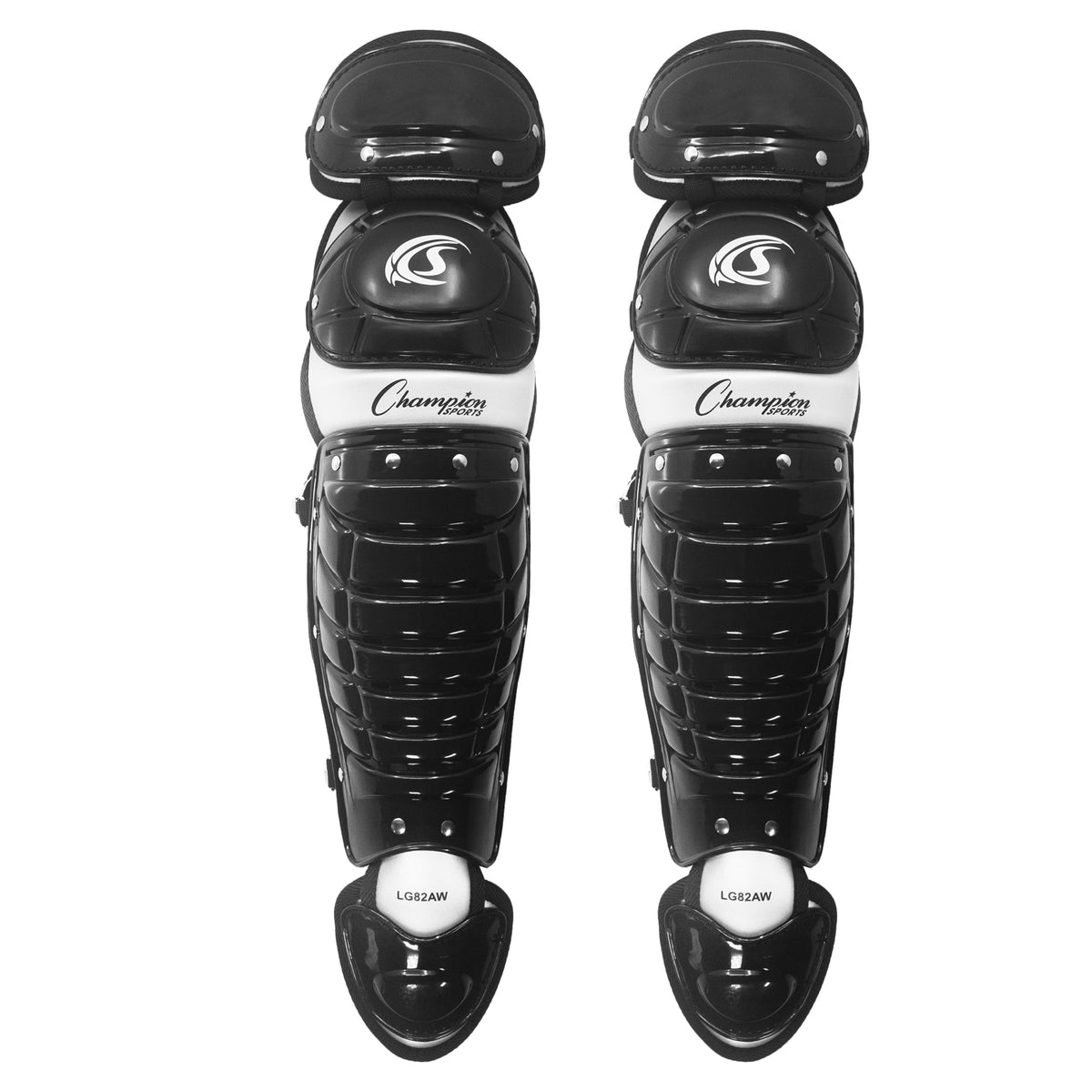 Champion Sports Pro Double Knee Baseball Shin Guards with Wings