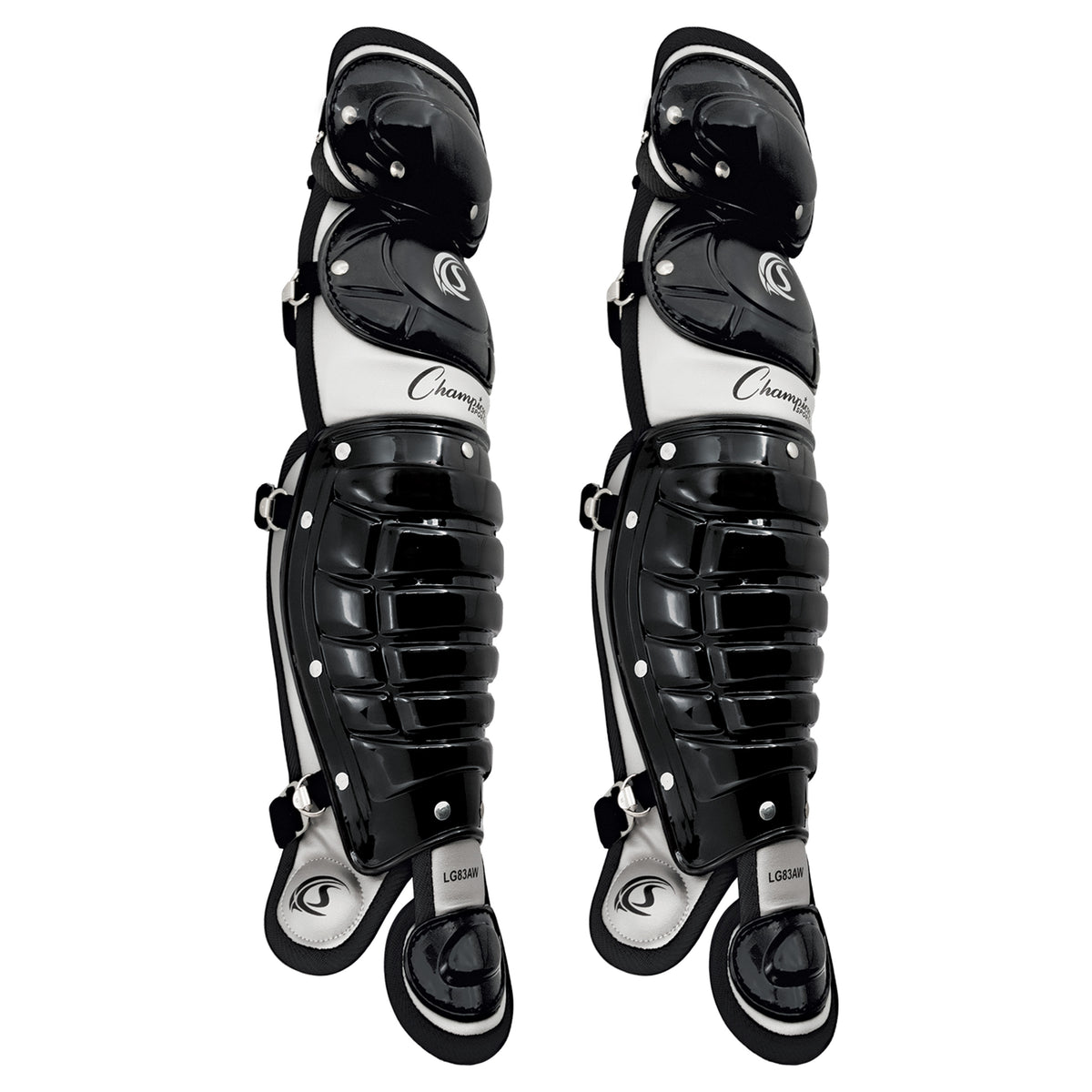 Champion Sports Double Knee Baseball Shin Guards with Wings