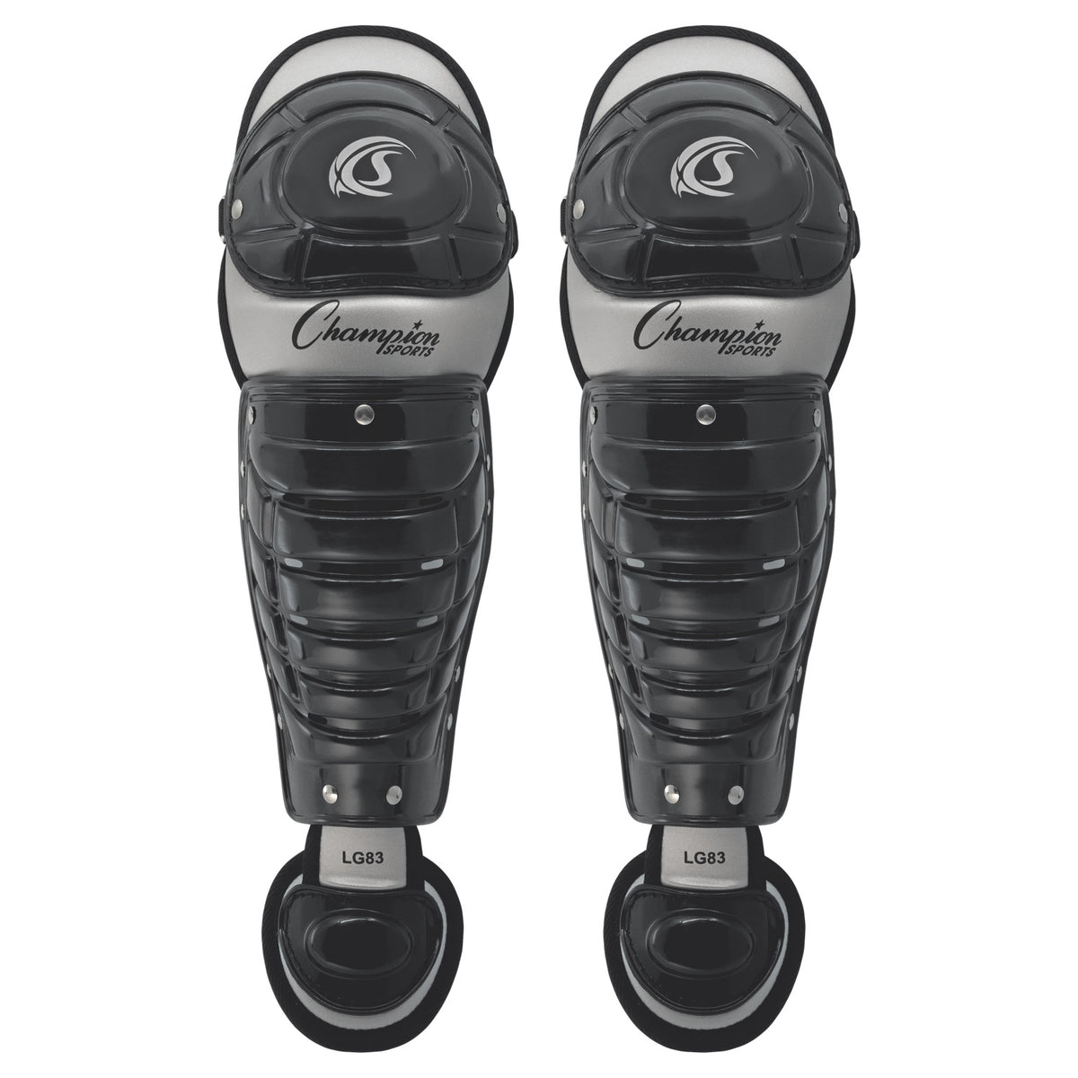 Champion Sports Single Knee Baseball Shin Guards - 13" L (Ages 9–12)