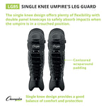 Champion Sports Single Knee Umpire's Leg Guards