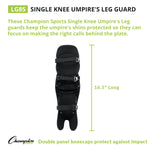 Champion Sports Single Knee Umpire's Leg Guards