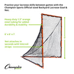 Champion Sports Backyard Lacrosse Goal and Net