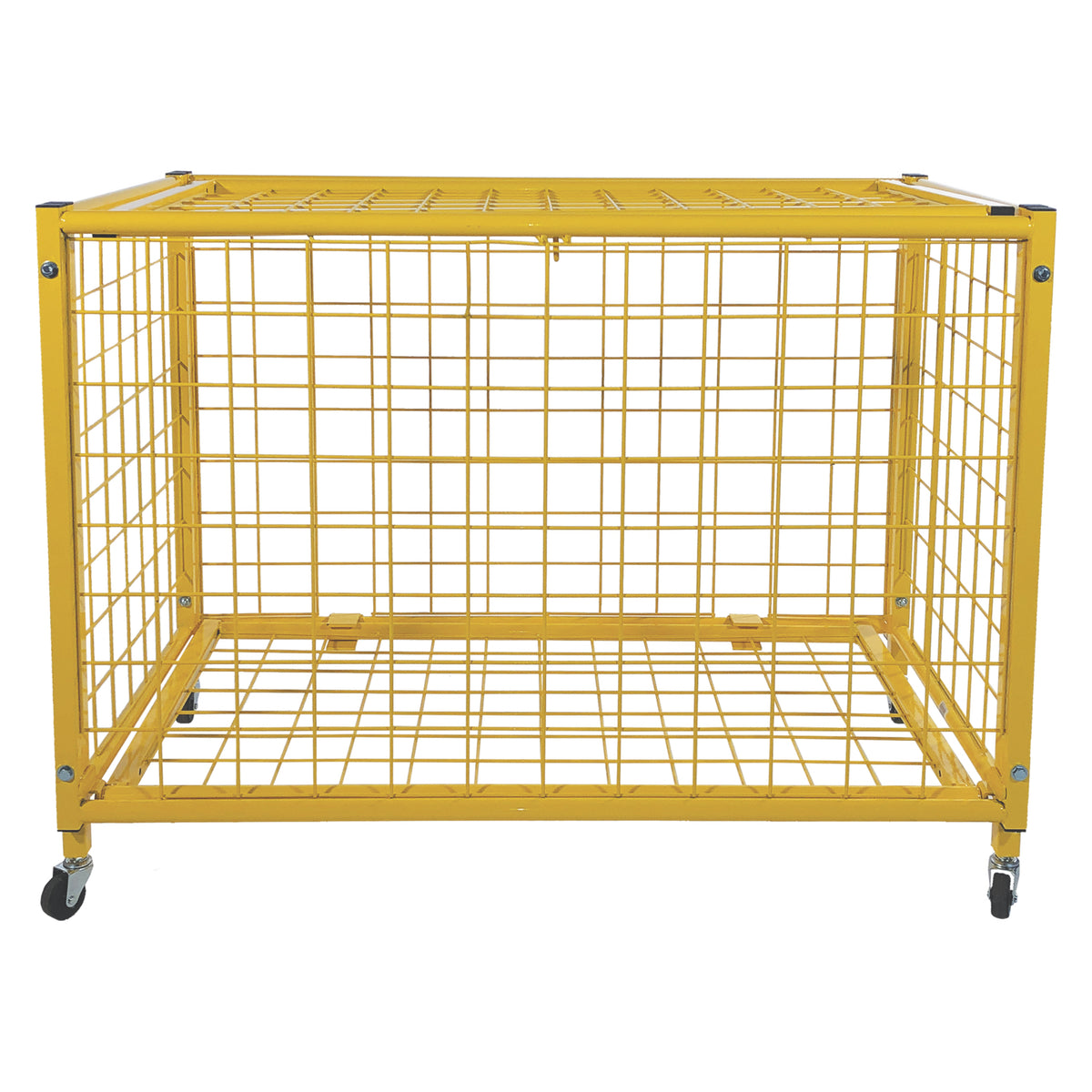 Champion Sports Full-Size Lockable Ball Locker - Yellow
